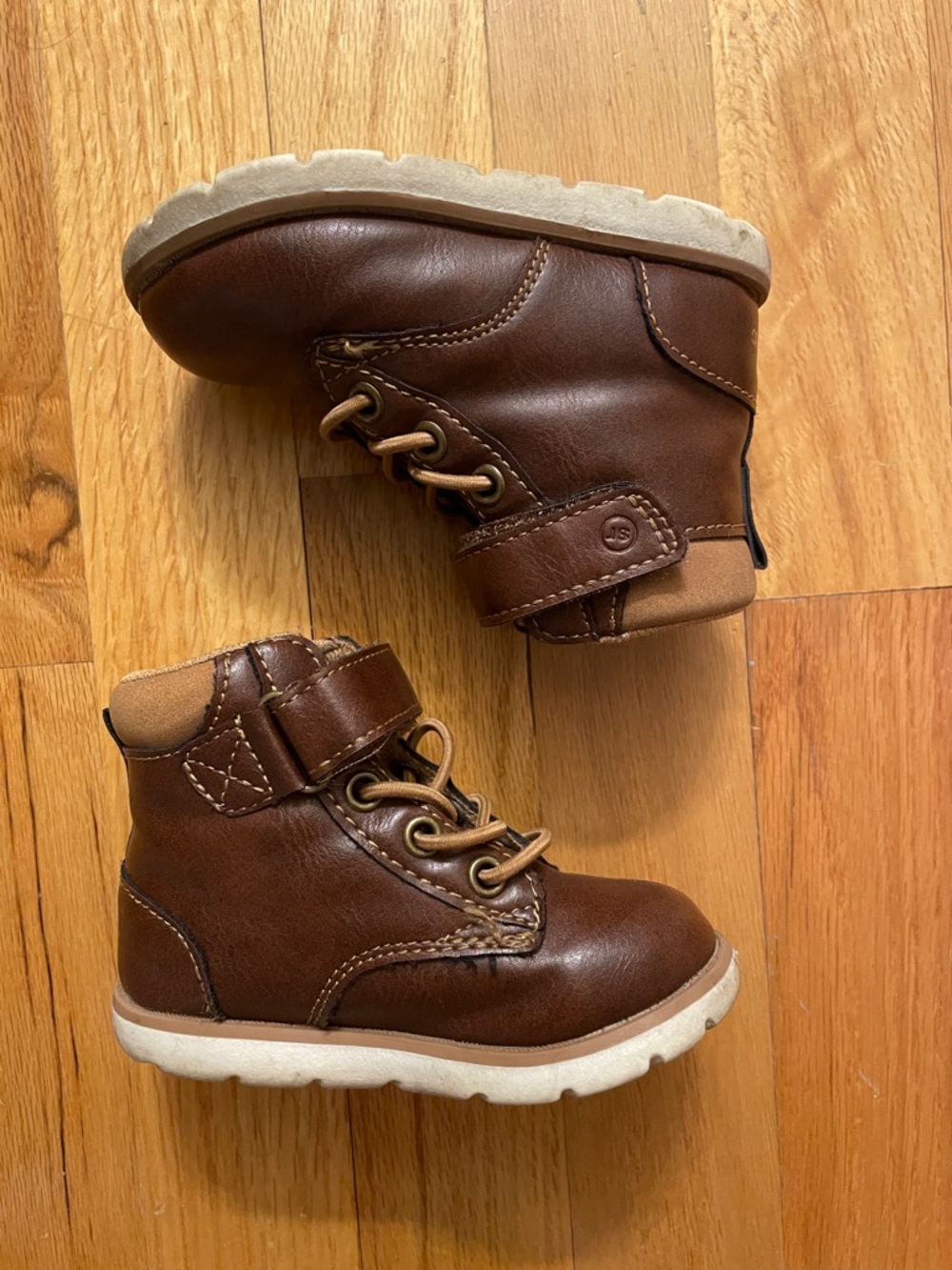 Stride Rite Toddler Brown Leather Boots | size: toddler 5